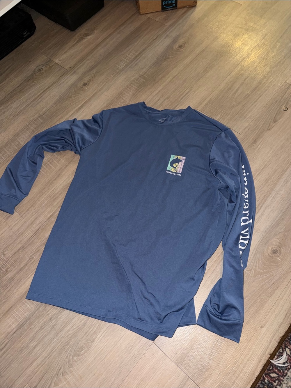 Men's Long-Sleeve Performance Shirt - Navy
